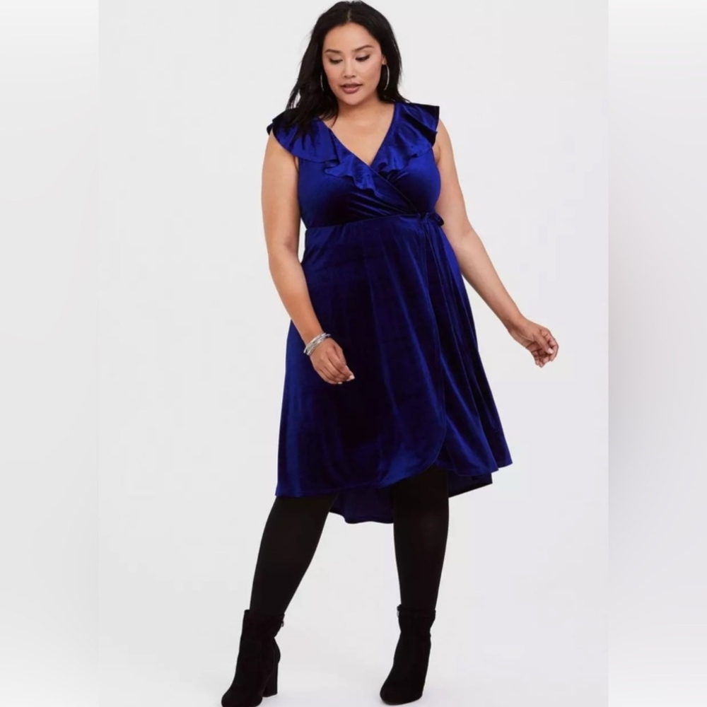 Torrid Royal Blue High Low Dress